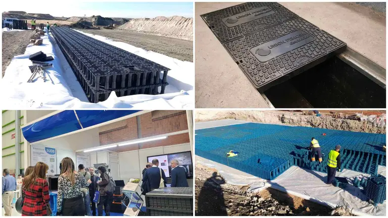 Participaci&oacute;n de Hidrostank en la Feria del Agua de Zaragoza e im&aacute;genes de la soluciones aportadas por la empresa navarra. HIDROSTANK