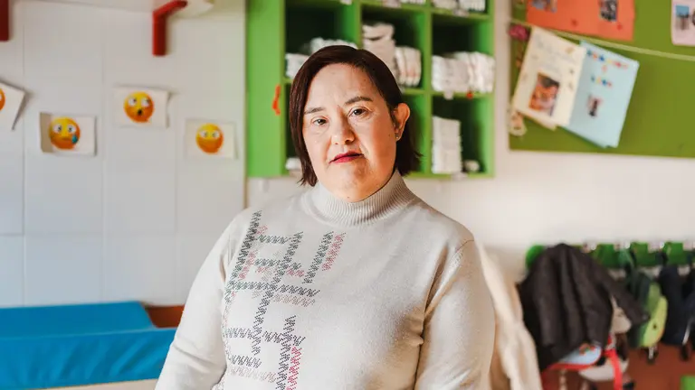 Isabel Garc&iacute;a beneficiaria del Proyecto Activa, una iniciativa del Programa de Envejecimiento Activo y Saludable de ASALSIDO-Down Almer&iacute;a.  Francisco &Uacute;beda Llorente. Fundaci&oacute;n "la Caixa"