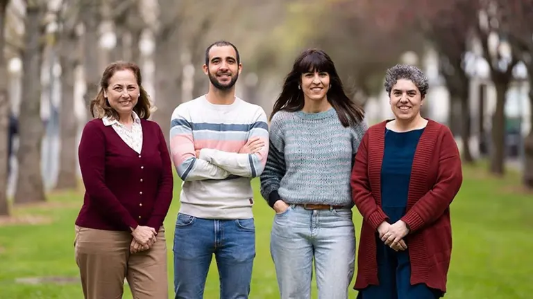 Carmen Jarén, Carlos Miguel Peraza, Ainara López y Silvia Arazuri. UPNA