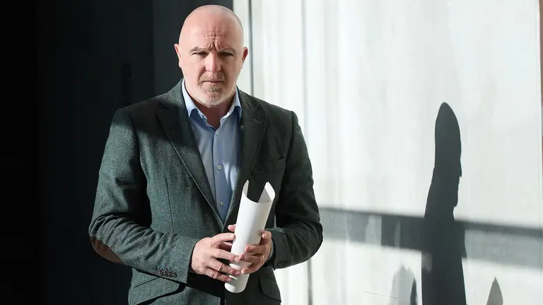 Javier Esparza en la sesión semanal de la Mesa y Junta de Portavoces del Parlamento de Navarra. IÑIGO ALZUGARAY