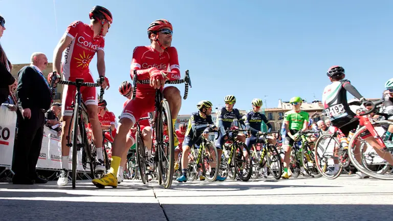 Imagen de archivo de una edición anterior de la Vuelta Ciclista al País Vasco en Pamplona. AYUNTAMIENTO DE PAMPLONA