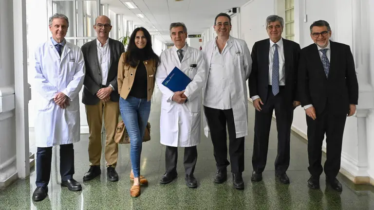 Álvaro Urbano, Ignasi Carrasco, Silvia Rovira, Josep M. Campistol, Manel Juan, Josep Maria Coronas y Àngel Font. FUNDACIÓN LA CAIXA