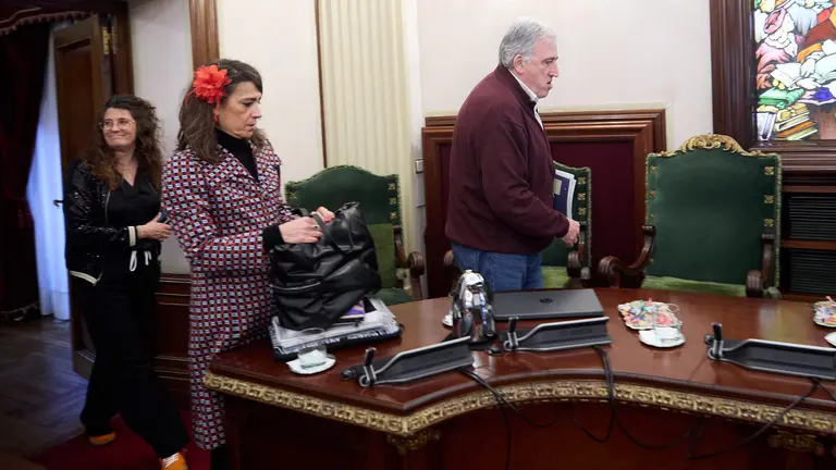 Joseba Asirón en el Pleno ordinario del Ayuntamiento de Pamplona, correspondiente al mes de abril de 2025. IÑIGO ALZUGARAY