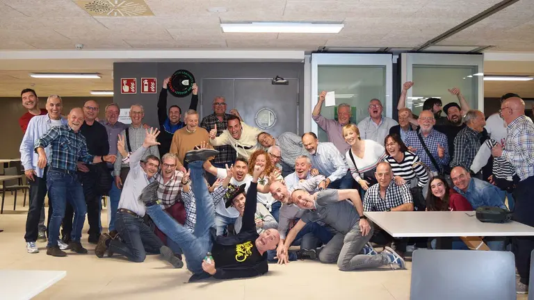 Torneo de mus en las instalaciones del club Oberena. Cedida.