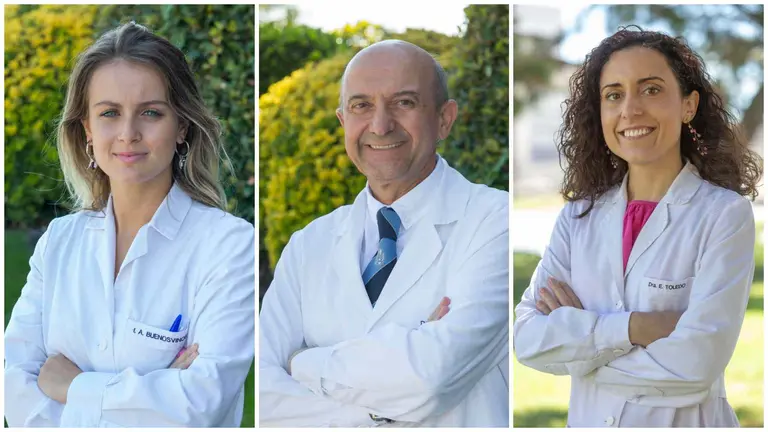 Inmaculada Aguilera-Buenosvinos, Miguel &Aacute;ngel Mart&iacute;nez y Estefan&iacute;a Toledo, investigadores del departamento de Medicina Preventiva y Salud P&uacute;blica de la Universidad de Navarra y autores del estudio. UNIVERSIDAD DE NAVARRA