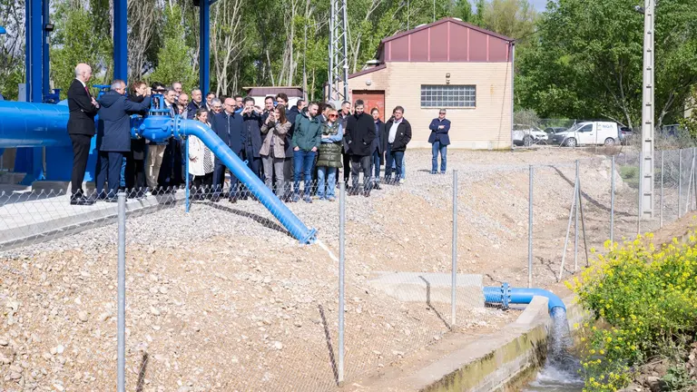 Inauguran el final de obras de ampliaci&oacute;n la primera fase del Canal de Navarra. GOBIERNO DE NAVARRA