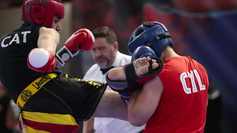 Imagen de archivo de una competici&oacute;n de la Federaci&oacute;n Navarra de Kickboxing y Muaythai. CEDIDA