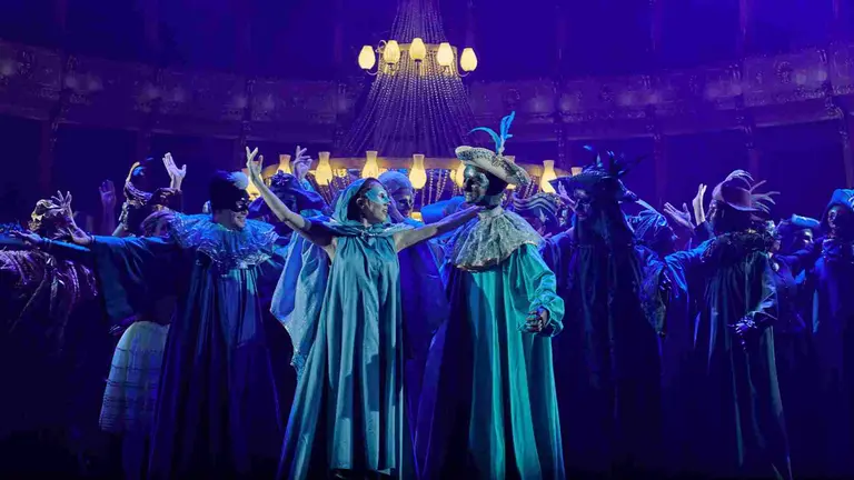 Escena del musical El Fantasma de la Ópera en una representación en Madrid. EL FANTASMA DE LA ÓPERA