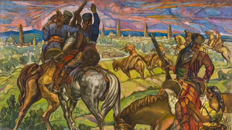 Cuadro 'Los siete niños de Écija' de Gustavo de Maeztu. GOBIERNO DE NAVARRA