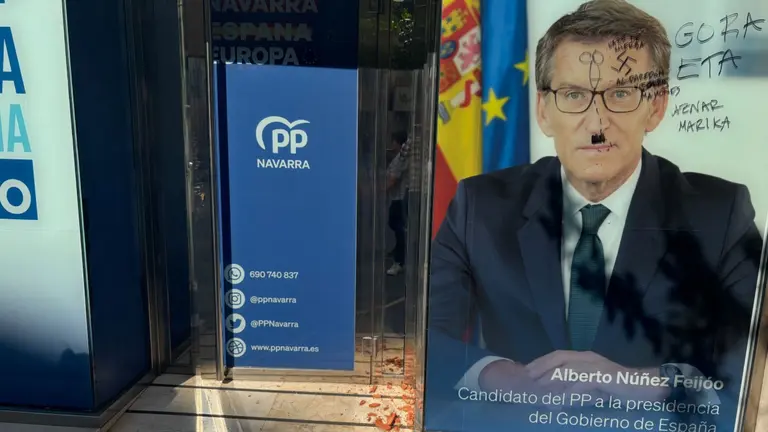 El PPN denuncia un nuevo ataque a su sede. CEDIDA