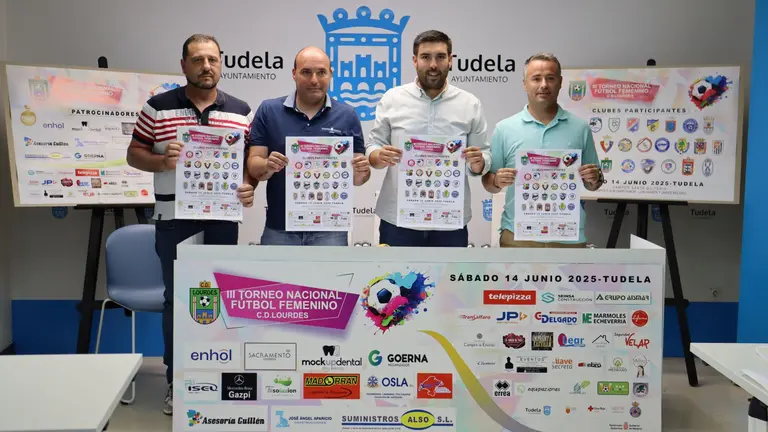 Presentaci&oacute;n III torneo femenino Lourdes en Tudela. AYUNTAMIENTO DE TUDELA