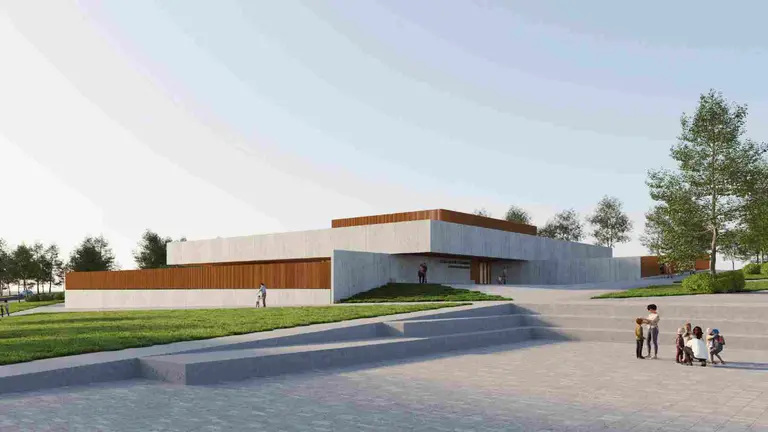 Render de la Escuela Infantil Sarastigorri de Zizur Mayor. AYUNTAMIENTO DE ZIZUR MAYOR