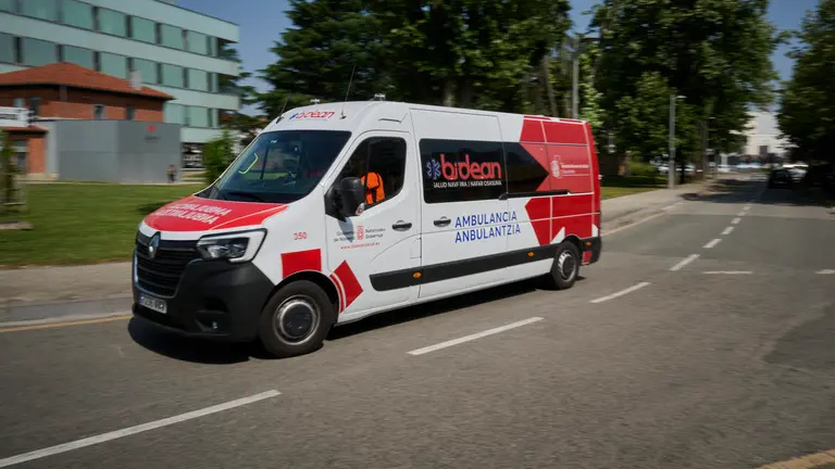 Ambulancia de la empresa pública Bidean. PABLO LASAOSA
