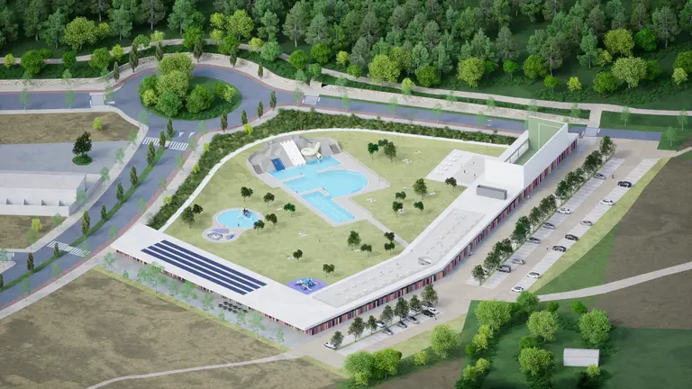 Tudela presenta el ambicioso proyecto de sus nuevas piscinas municipales con capacidad para 1.300 personas. CEDIDA