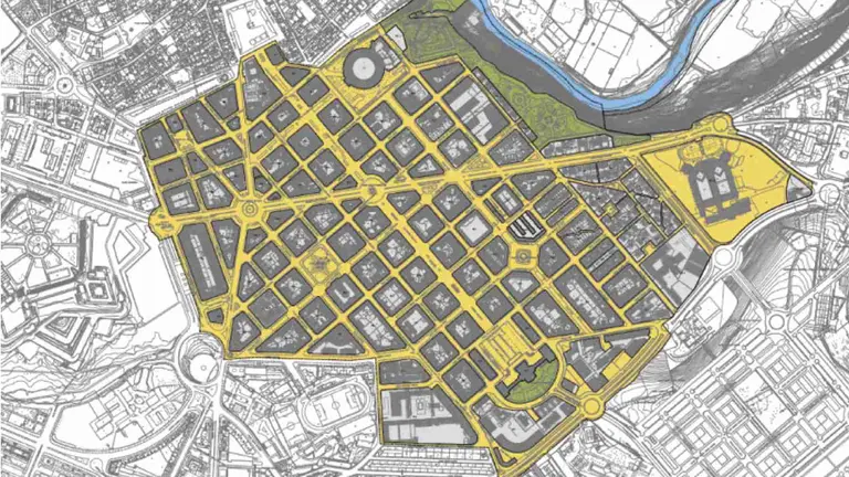 Plano del Segundo Ensanche de Pamplona. AYUNTAMIENTO DE PAMPLONA