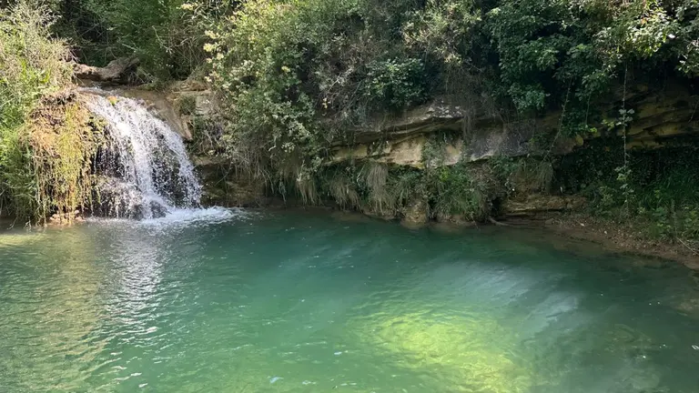 Pozo El Toro, en Aibar. IRANZU LARRASOAÑA