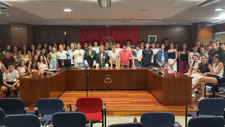 Alumnos de 4&ordm; de ESO del colegio Maristas de Sarriguren completan el programa Educar en Justicia. CEDIDA