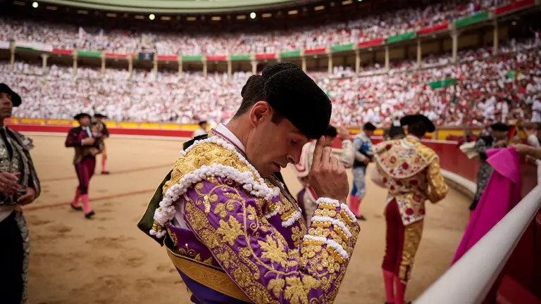 Primera corrida de toros de San Ferm&iacute;n 2025 con toros de Fuente Ymbro para Miguel &Aacute;ngel Perera, Talavante y Daniel Luque. PABLO LASAOSA