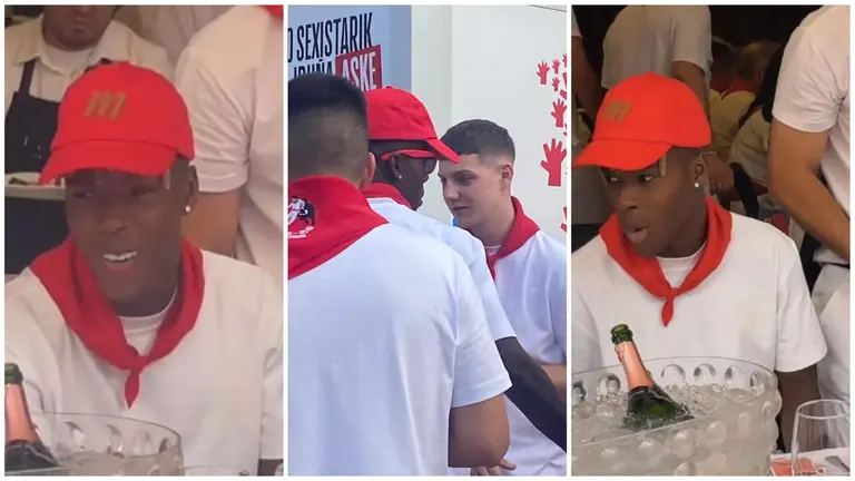Nico Williams, en San Ferm&iacute;n.