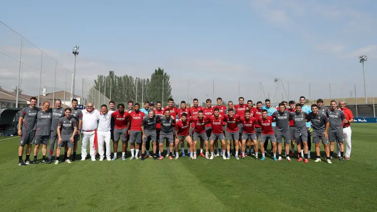 El Club Atético Osasuna inicia la pretemporada en Tajonar. OSASUNA