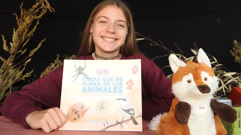 La joven navarra Elvia, primera española en ganar el Young Scientific Explorer Award de la SES. CEDIDA