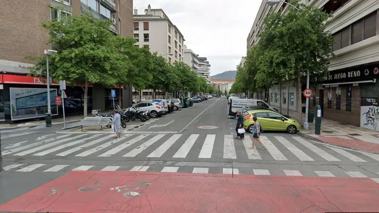 Vista de la calle Monasterio de Cilveti en el barrio de San Juan. AYUNTAMIENTO DE PAMPLONA