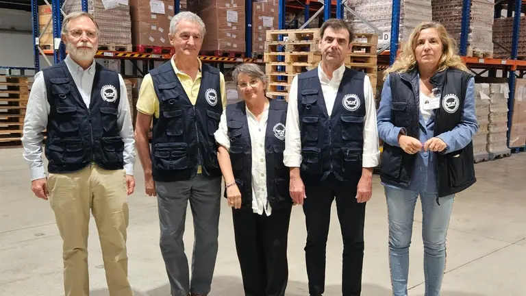 Imagen de la rueda de prensa de la Fundación Banco de Alimentos de Navarra. FUNDACIÓN BANCO DE ALIMENTOS DE NAVARRA