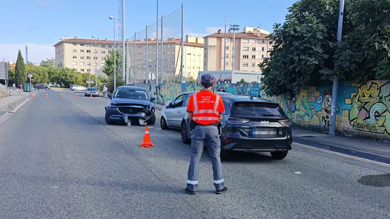 Tres personas trasladadas tras sufrir una colisión en Artica. CEDIDA
