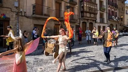 Olite se transforma en un escenario medieval con más de 60 actividades gratuitas, teatro, fuego y música. CEDIDA