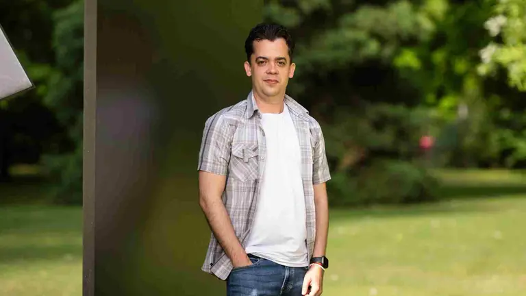 Armando Rodr&iacute;guez, el investigador de la UPNA que ha desarrollado un sensores para medir la ciudad sin usar electricidad. UPNA