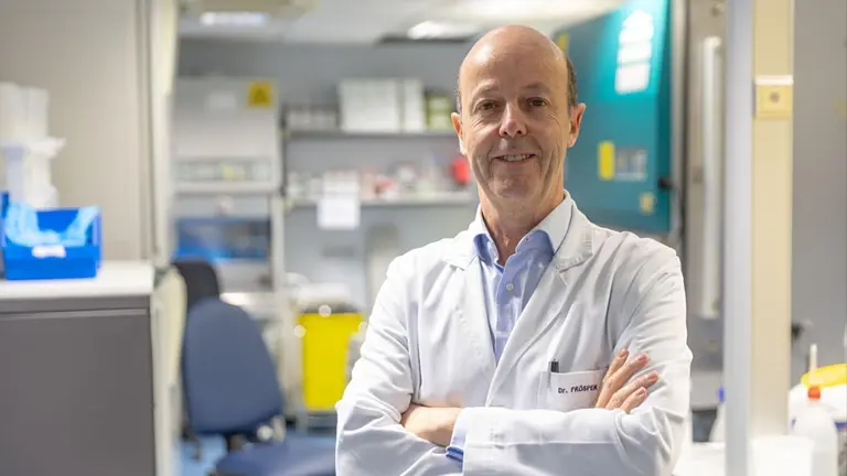 Felipe Pr&oacute;sper, director del &Aacute;rea de Terapia Celular de la Cl&iacute;nica Universidad de Navarra y codirector del programa de Hemato-Oncolog&iacute;a del Cima Universidad de Navarra. CL&Iacute;NICA UNIVERSIDAD DE NAVARRA