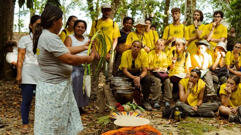 Imagen de un grupo de j&oacute;venes en la Ruta Inti. CEDIDA