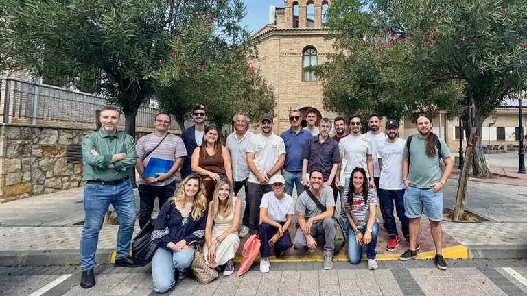 Imagen de la primera incubadora de cine en Arguedas. CEDIDA