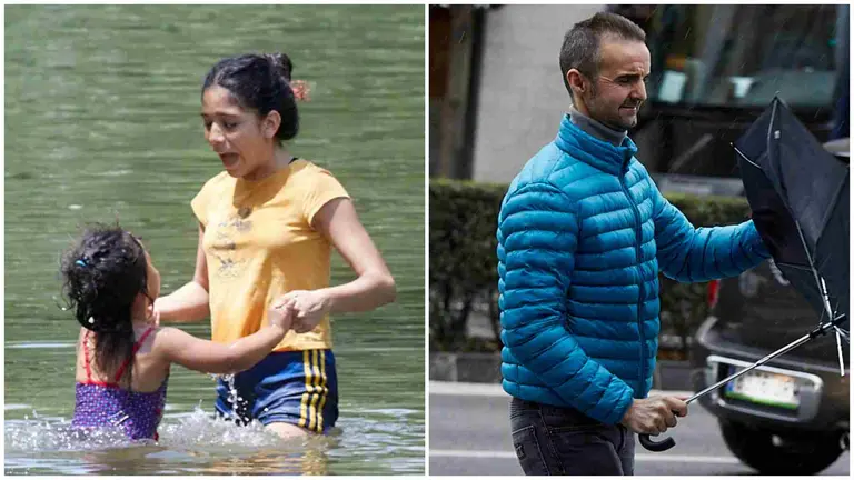 Navarra pasar&aacute; del calor al fr&iacute;o en apenas 24 horas. Fotos de archivo.