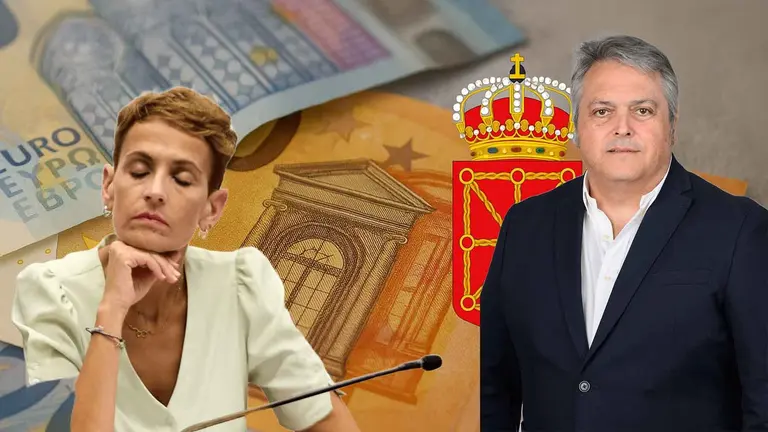 Mar&iacute;a Chivite y Federico Colmenar en un fotomontaje.