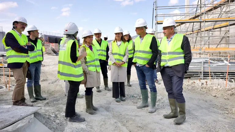 Las obras del nuevo centro ambiental avanzan a buen ritmo. GOBIERNO DE NAVARRA
