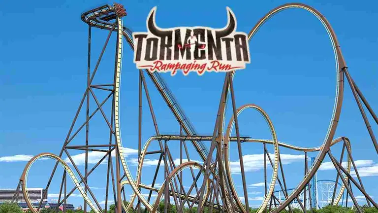 As&iacute; ser&aacute; Tormenta Rampaging, la monta&ntilde;a rusa que construyen en un parque de atracciones de Texas. ARLINGTON