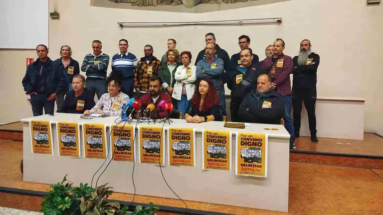 Rueda de prensa del comit&eacute; de empresa de TCC. EUROPA PRESS