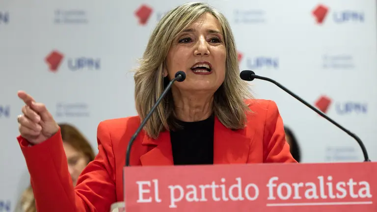 La presidenta de UPN, Cristina Ibarrola, interviene en la apertura del Consejo Pol&iacute;tico del partido. I&Ntilde;IGO ALZUGARAY