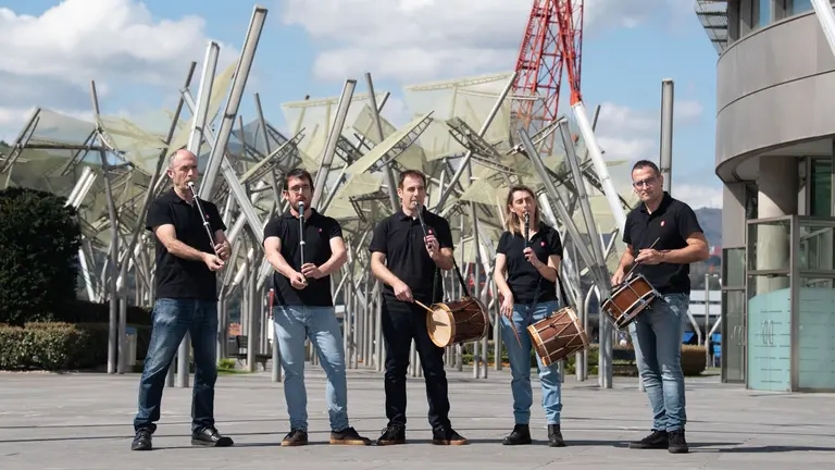 Imagen de la Banda Municipal de Txistularis de Bilbao. CEDIDA