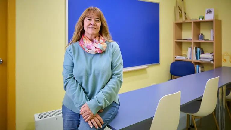 Maite Arcos de la academia Irunlarrea en la calle Irunlarrea 51 bajo. PABLO LASAOSA
