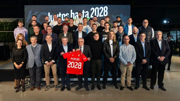 Kosner ha renovado el acuerdo con el C.A. Osasuna para ser el patrocinador oficial del primer equipo hasta 2028. CEDIDA