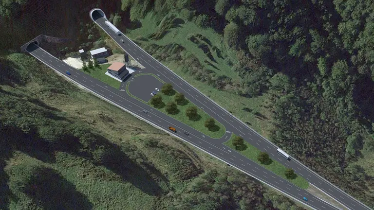 Recreaci&oacute;n de la boca norte.
- GOBIERNO DE NAVARRA