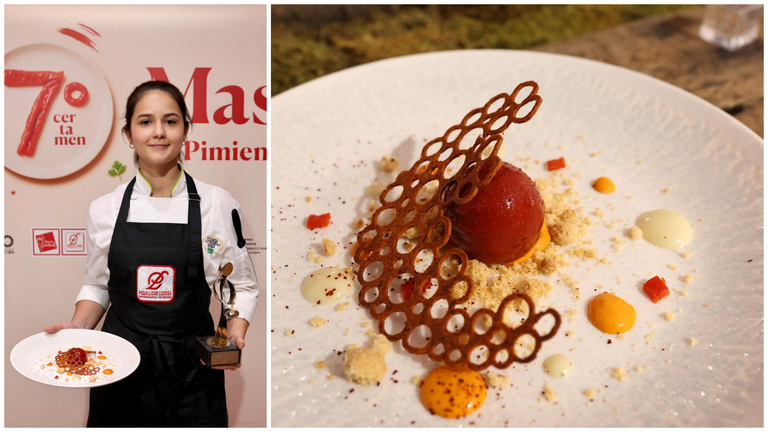 Irene Jiménez, nueva vencedora del VII Máster Tapas de Pimiento del Piquillo de Lodosa. CEDIDA