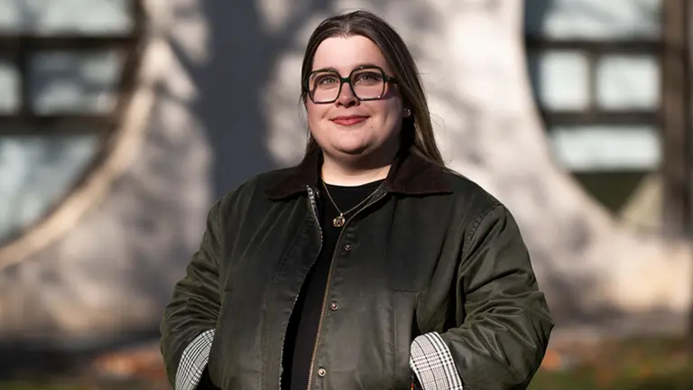 Mar&iacute;a Virto Mart&iacute;nez, presidenta del Consejo de Estudiantes de la UPNA. UNIVERSIDAD P&Uacute;BLICA DE NAVARRA