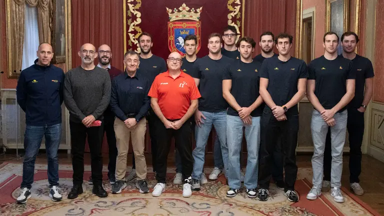 Recepci&oacute;n de la selecci&oacute;n espa&ntilde;ola de Waterpolo en Pamplona. AYUNTAMIENTO DE PAMPLONA