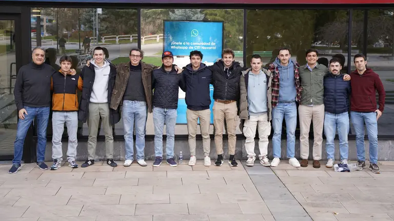 Imagen de los estudiantes de la UPNA en Auburn. CEDIDA