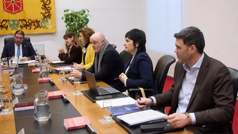 Sesi&oacute;n semanal de la Mesa y Junta de Portavoces del Parlamento de Navarra. I&Ntilde;IGO ALZUGARAY