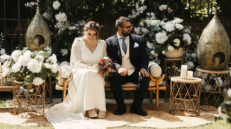 La pareja de novios Miriam Vidarte y Alberto Aristu. Facebook Anfas.