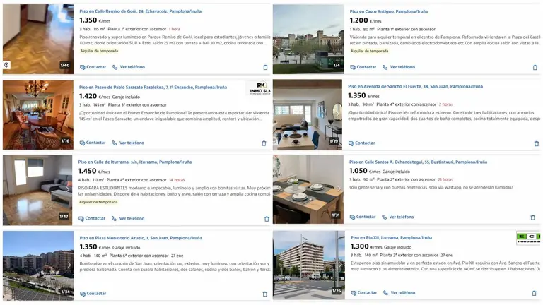 Imagenes de pisos en alquiler en Pamplona. NAVARRA.COM